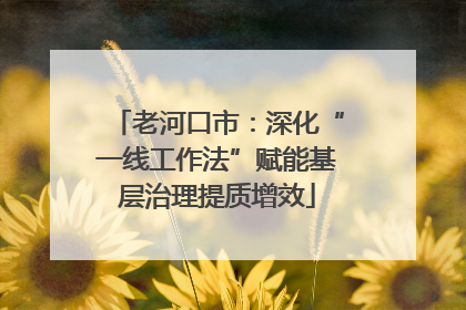 老河口市：深化“一线工作法”赋能基层治理提质增效