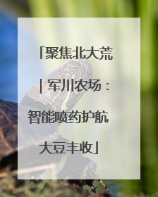聚焦北大荒｜军川农场：智能喷药护航大豆丰收