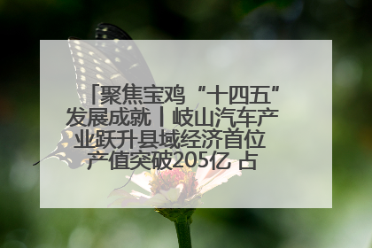 聚焦宝鸡“十四五”发展成就丨岐山汽车产业跃升县域经济首位 产值突破205亿 占规上工业75%