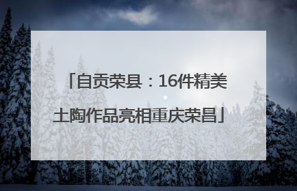 自贡荣县：16件精美土陶作品亮相重庆荣昌