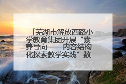 芜湖市解放西路小学教育集团开展“素养导向——内容结构化探索教学实践”数学专题研讨活动