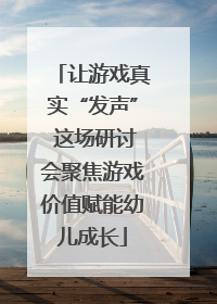 让游戏真实“发声” 这场研讨会聚焦游戏价值赋能幼儿成长