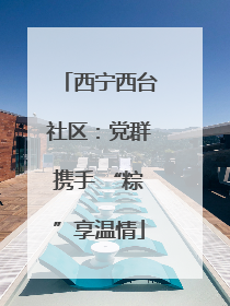西宁西台社区：党群携手 “粽”享温情