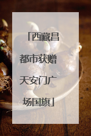 西藏昌都市获赠天安门广场国旗