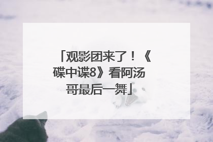 观影团来了！《碟中谍8》看阿汤哥最后一舞