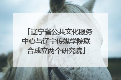 辽宁省公共文化服务中心与辽宁传媒学院联合成立两个研究院