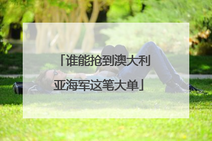 谁能抢到澳大利亚海军这笔大单