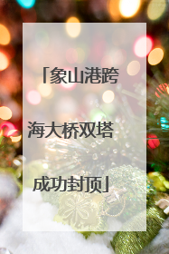 象山港跨海大桥双塔成功封顶