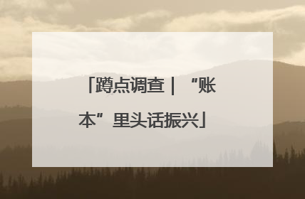 蹲点调查｜“账本”里头话振兴