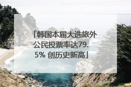 韩国本届大选旅外公民投票率达79.5% 创历史新高