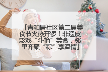青和居社区第二届美食节火热开锣！非遗皮影戏“斗艳”美食，邻里齐聚“粽”享温情