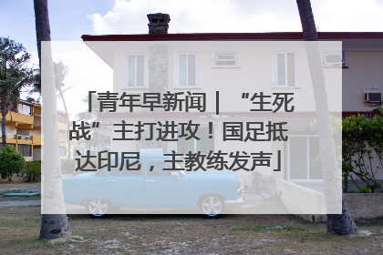 青年早新闻｜“生死战”主打进攻！国足抵达印尼，主教练发声