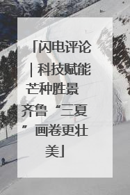 闪电评论｜科技赋能芒种胜景 齐鲁“三夏”画卷更壮美