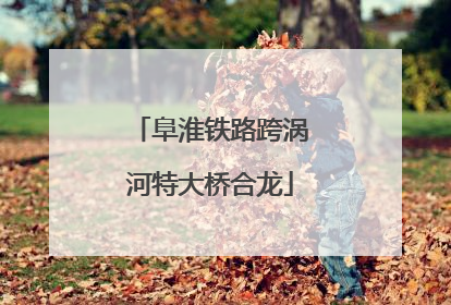 阜淮铁路跨涡河特大桥合龙