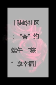 陡岭社区：“香”约端午 “粽”享幸福