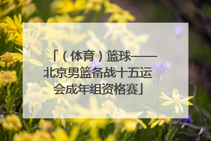 （体育）篮球——北京男篮备战十五运会成年组资格赛