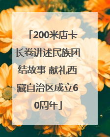 200米唐卡长卷讲述民族团结故事 献礼西藏自治区成立60周年