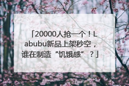20000人抢一个！Labubu新品上架秒空，谁在制造“饥饿感”？
