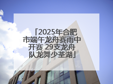 2025年合肥市端午龙舟赛雨中开赛 29支龙舟队龙舞少荃湖