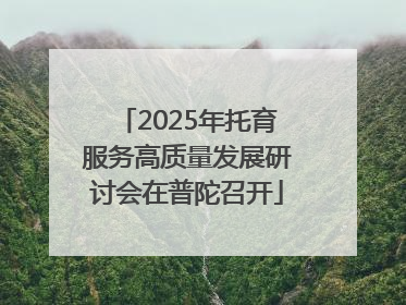 2025年托育服务高质量发展研讨会在普陀召开