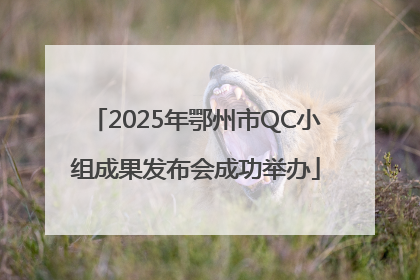 2025年鄂州市QC小组成果发布会成功举办