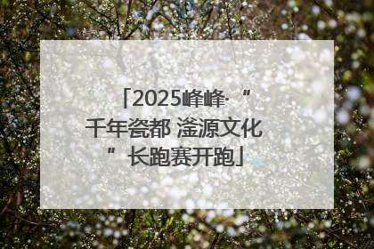 2025峰峰·“千年瓷都 滏源文化”长跑赛开跑
