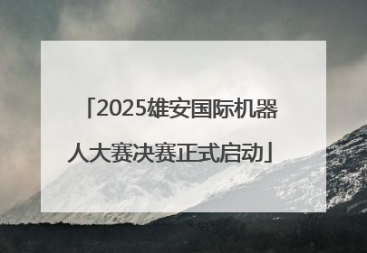 2025雄安国际机器人大赛决赛正式启动
