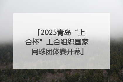 2025青岛“上合杯”上合组织国家网球团体赛开幕