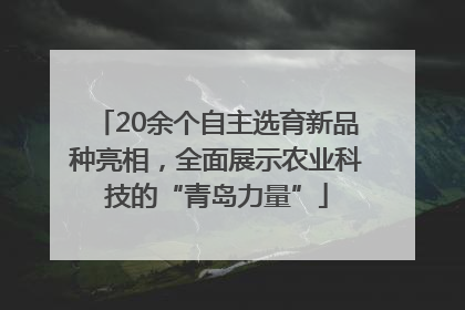 20余个自主选育新品种亮相，全面展示农业科技的“青岛力量”