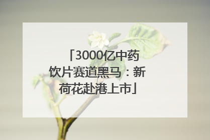 3000亿中药饮片赛道黑马：新荷花赴港上市