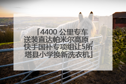 4400 公里专车送装直达帕米尔高原，快手国补专项组让5所塔县小学换新洗衣机